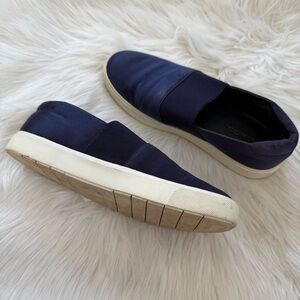 Vince Women's Navy Slip-On Sneakers